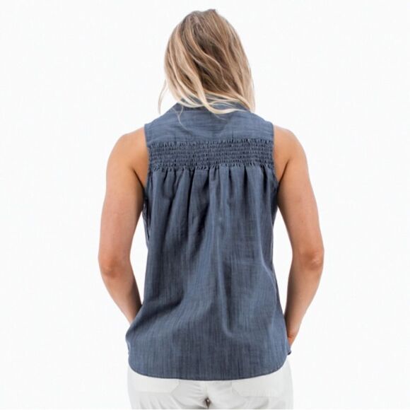 Women's Old Ranch Rae Tank Top Sleeveless Button Up Shirt Blouse 2-Pack Size S - Picture 10 of 16